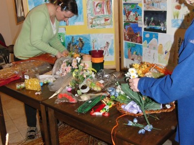 Aranžování věnců 28.3.2011